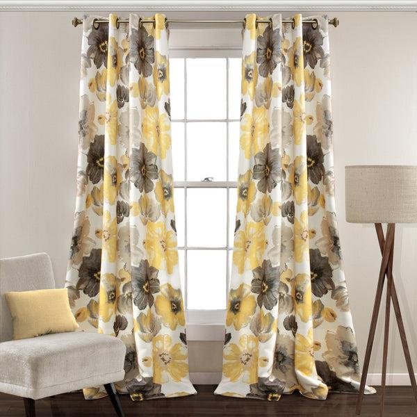 Lush Decor Leah Light Filtering Window Curtain Set