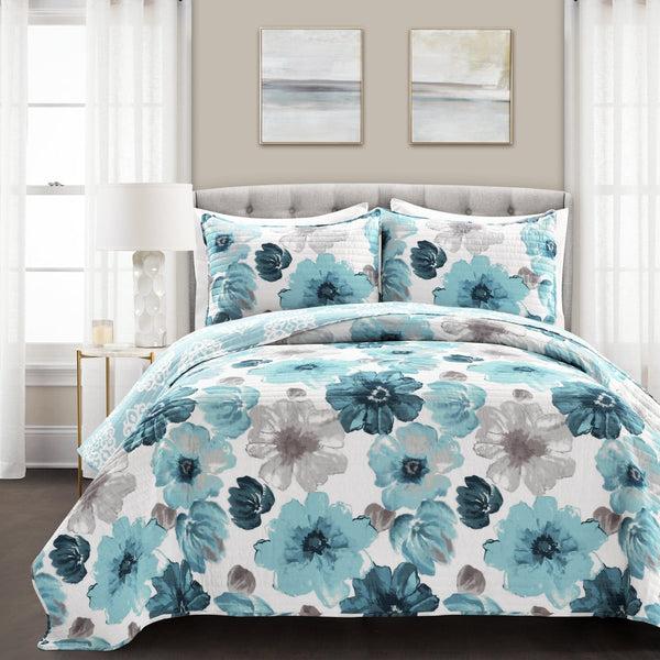 Lush Decor Leah Quilt 3 Piece Set