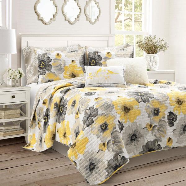 Lush Decor Leah Reversible 8 Piece Quilt Set