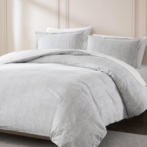 Lush Decor Lima Stripe Cotton Duvet Cover Set