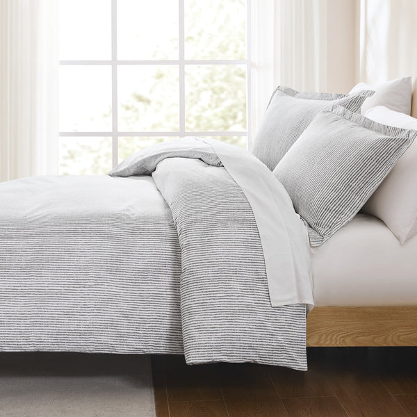 Lush Decor Lima Stripe Cotton Duvet Cover Set