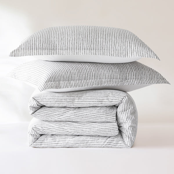 Lush Decor Lima Stripe Cotton Duvet Cover Set