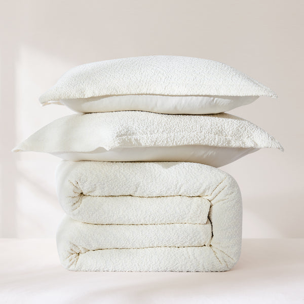 Lush Decor Lotti Boucle Duvet Cover Set