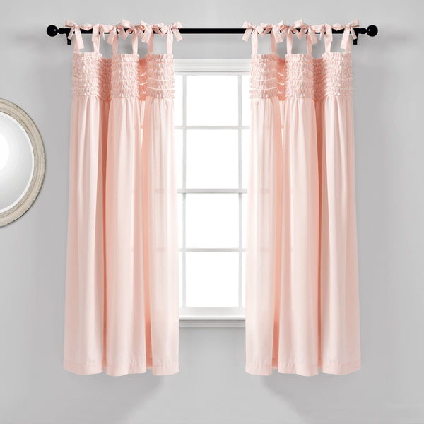 Lush Decor Lydia Ruffle Window Curtain Panel Set