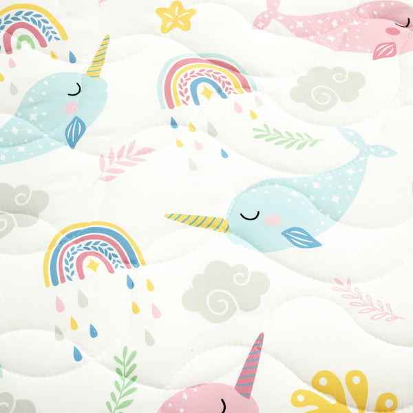 Lush Decor Magical Narwhal Quilt Set