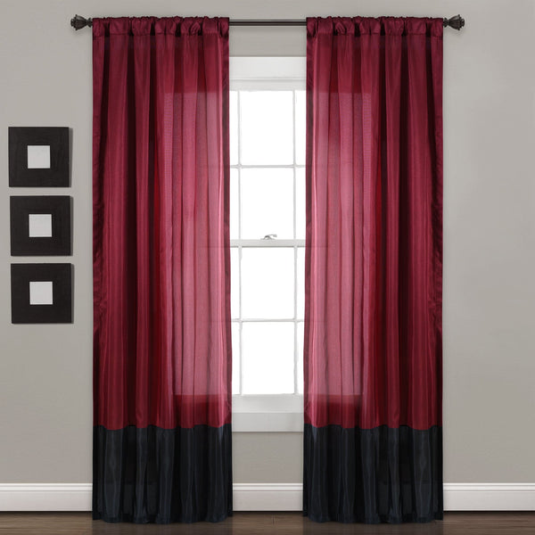 Lush Decor Milione Fiori Window Curtain Pair