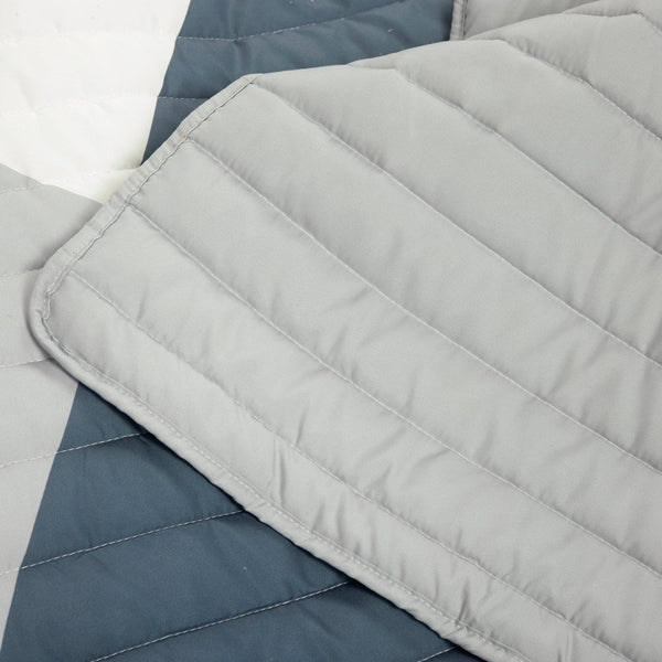 Lush Decor Modern Color Block Quilt 3 Piece Set