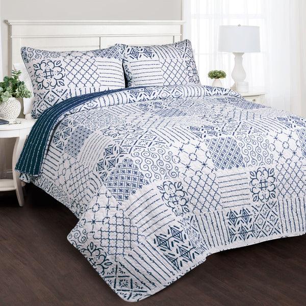 Lush Decor Monique 3 Piece Quilt Set