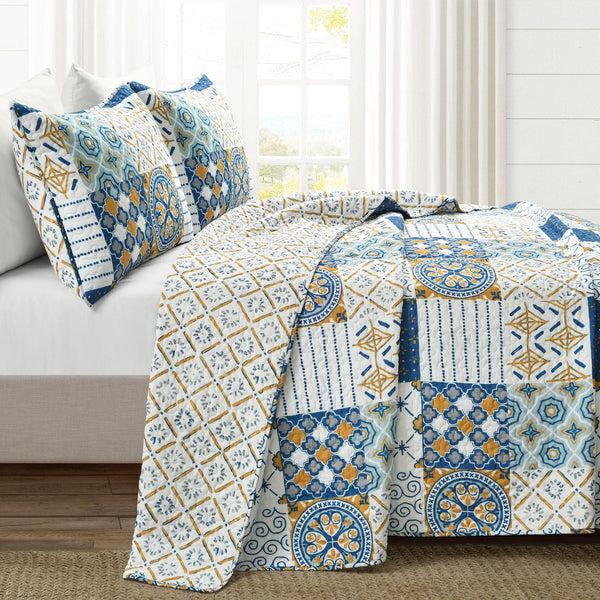 Lush Decor Monique Patch 3 Piece Quilt Set