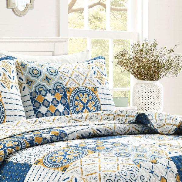 Lush Decor Monique Patch 3 Piece Quilt Set