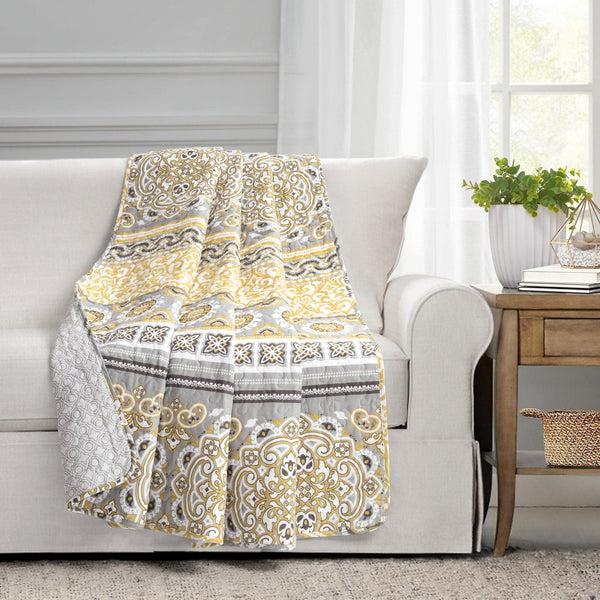 Lush Decor Nesco Stripe Reversible Cotton Throw