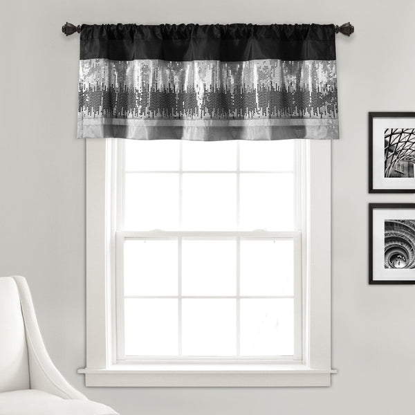 Lush Decor Night Sky Sequins Valance