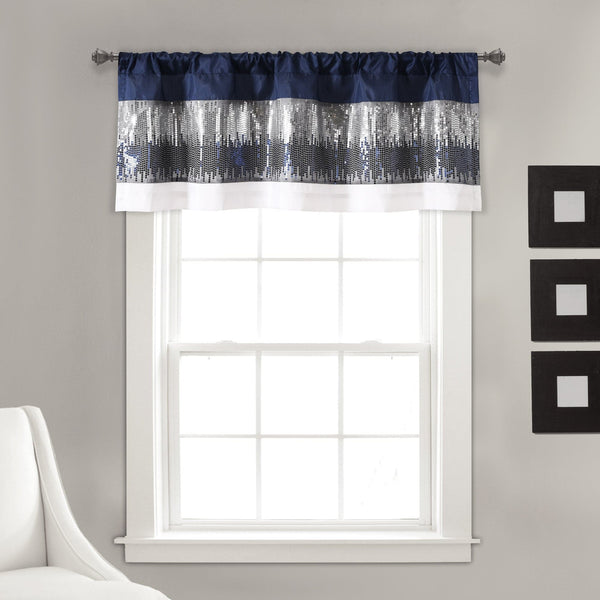 Lush Decor Night Sky Sequins Valance