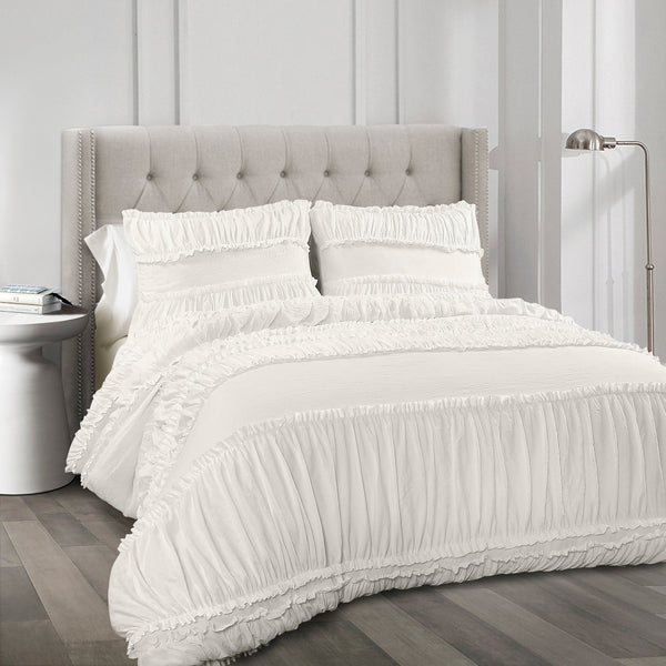 Lush Decor Nova Ruffle 3 Piece Comforter Set