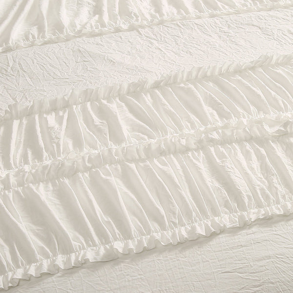 Lush Decor Nova Ruffle 3 Piece Comforter Set