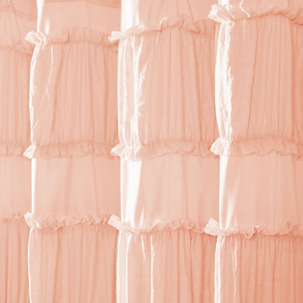 Lush Decor Nova Ruffle Shower Curtain