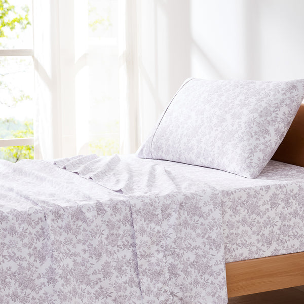 Lush Decor Peony Toile Sheet Set