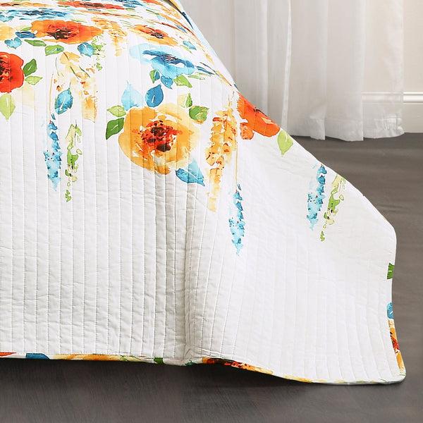Lush Decor Percy Bloom Quilt 3 Piece Set