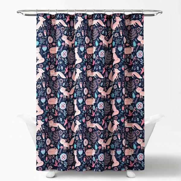 Lush Decor Pixie Fox Shower Curtain