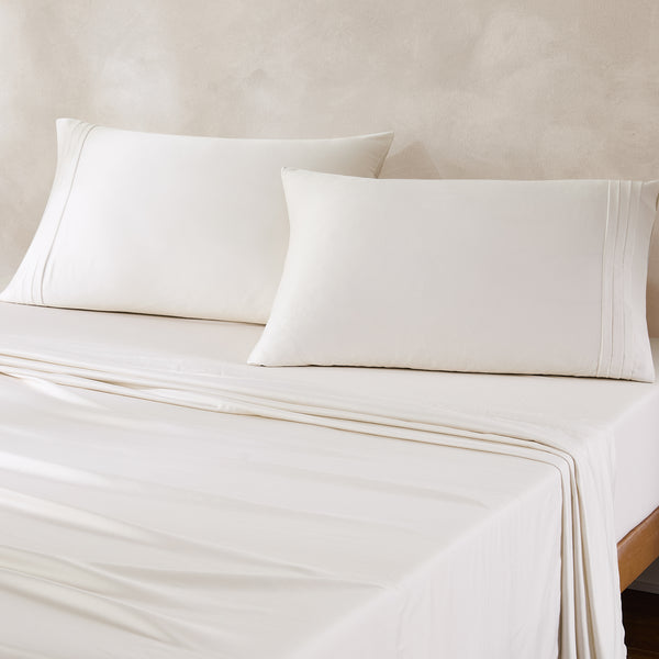 Lush Decor Pleat Cotton Sheet Set