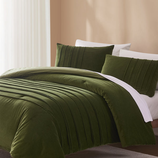 Lush Decor Pleated Groove Comforter Set