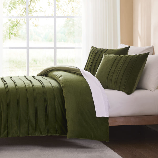 Lush Decor Pleated Groove Comforter Set