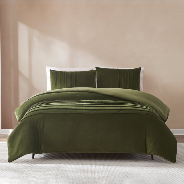 Lush Decor Pleated Groove Comforter Set