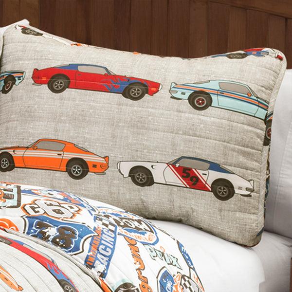 Lush Decor Race Cars Quilt Set