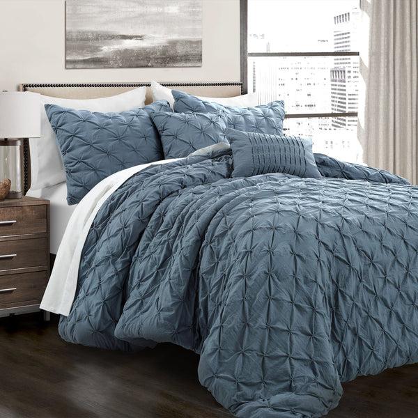 Lush Decor Ravello Pintuck 5 Piece Comforter Set