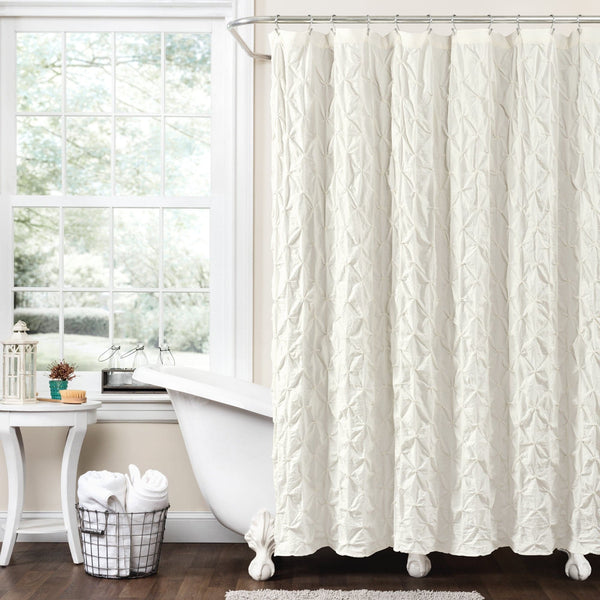 Lush Decor Ravello Pintuck Shower Curtain