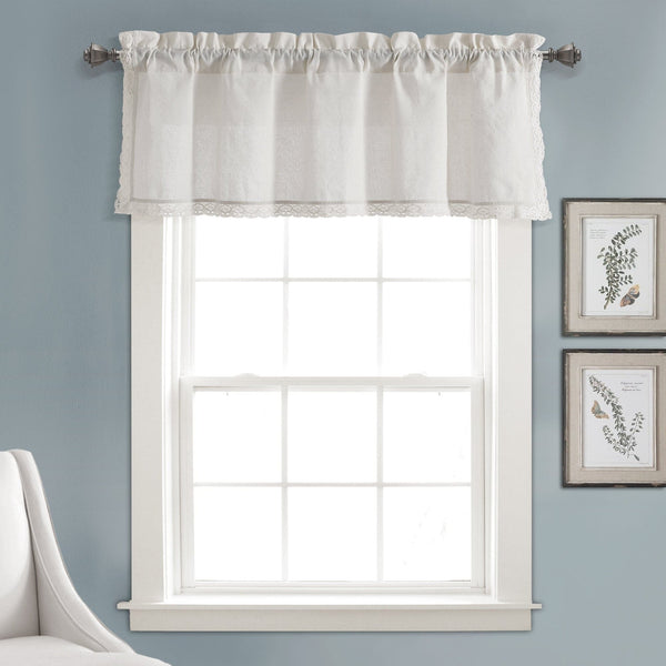 Lush Decor Rosalie Faux Linen Valance