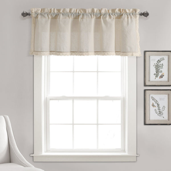 Lush Decor Rosalie Faux Linen Valance