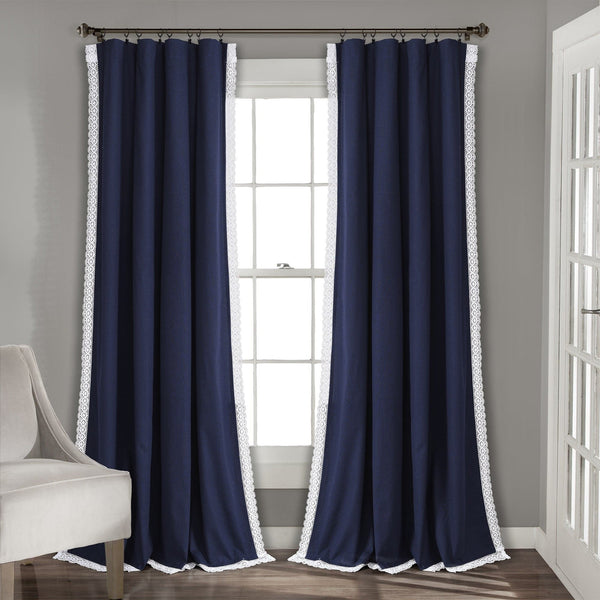 Lush Decor Rosalie Faux Linen Window Panel Set