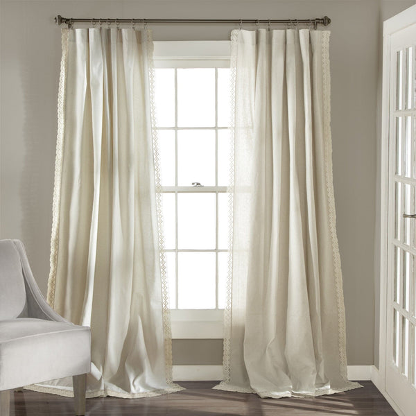 Lush Decor Rosalie Faux Linen Window Panel Set