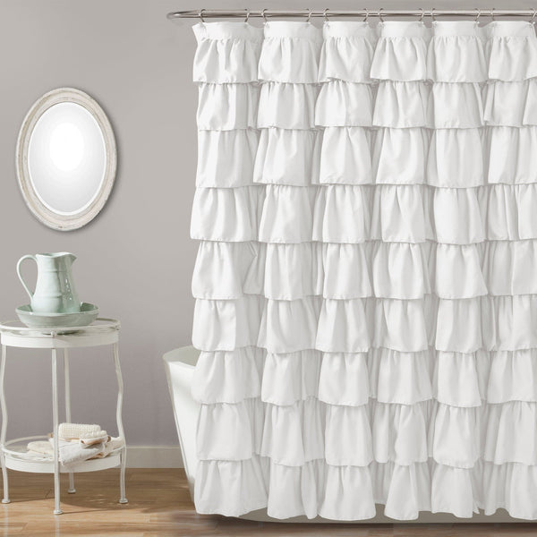 Lush Decor Ruffle Shower Curtain