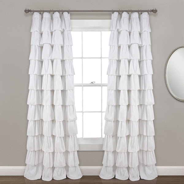 Lush Decor Ruffle Window Curtain Panel