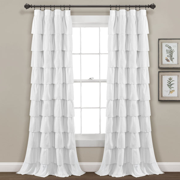 Lush Decor Ruffle Window Curtain Panel