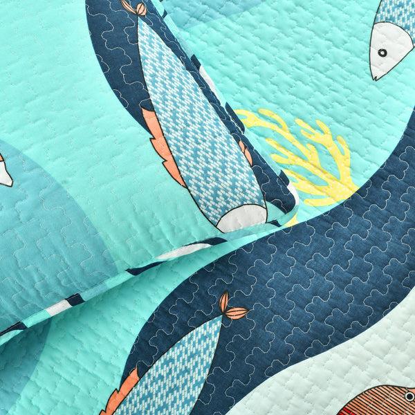 Lush Decor Sea Life Quilt Set