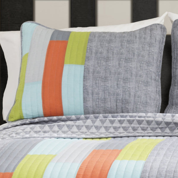 Lush Decor Shelly Stripe Quilt Set