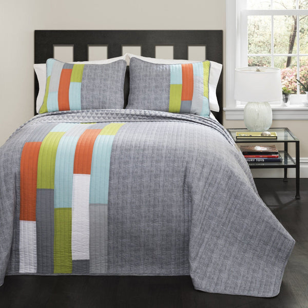 Lush Decor Shelly Stripe Quilt Set