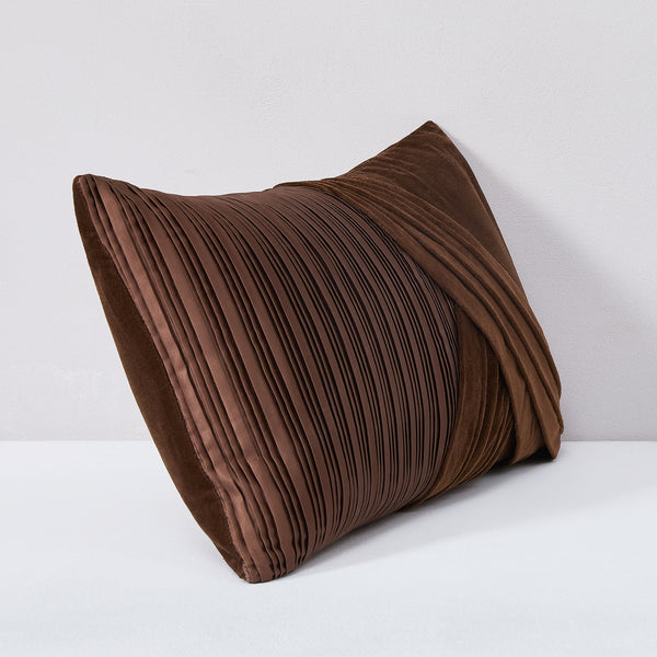 Lush Decor Shitake Velvet Decorative Pillow Cover