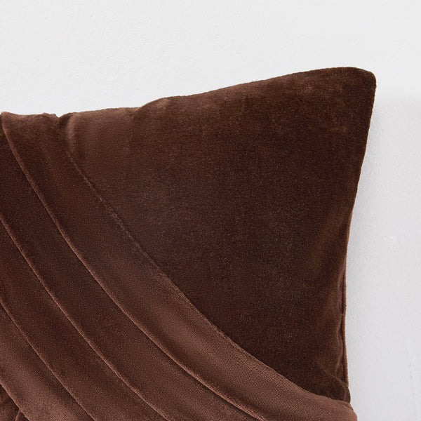 Lush Decor Shitake Velvet Decorative Pillow Cover