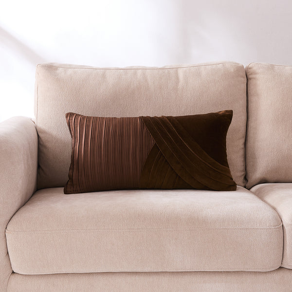 Lush Decor Shitake Velvet Decorative Pillow Cover