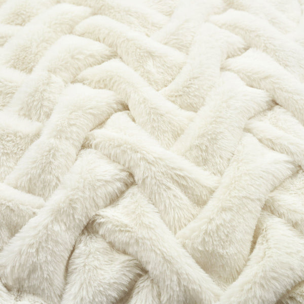 Lush Decor Soft Fur Weave Decorative Pillow Cover