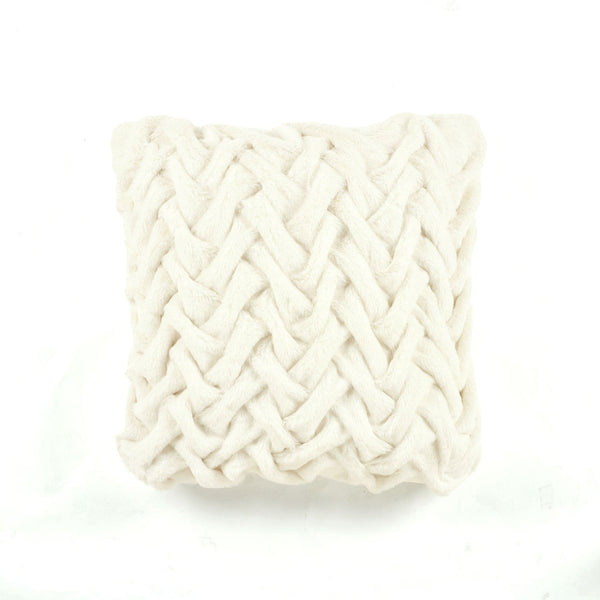 Lush Decor Soft Fur Weave Decorative Pillow Cover