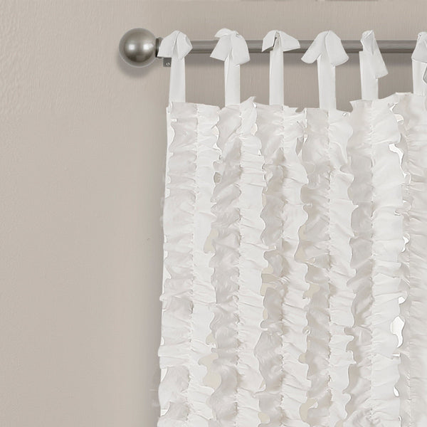 Lush Decor Sophia Ruffle Window Curtain Panel Set