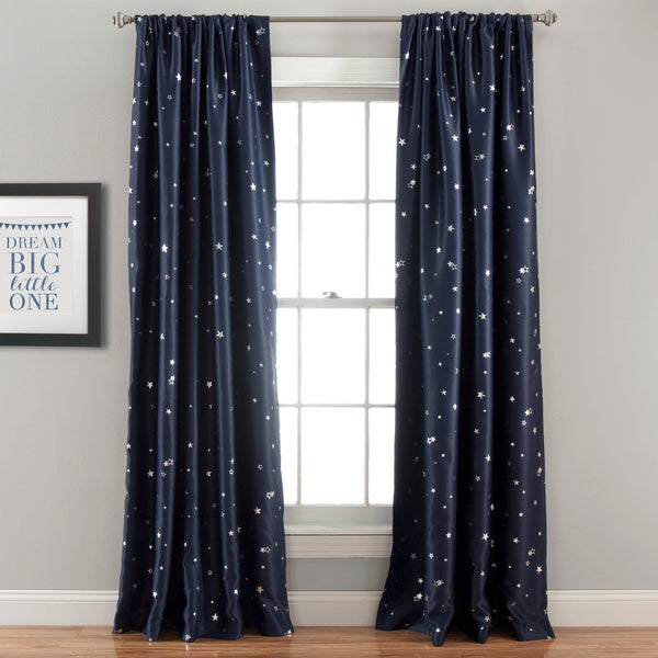 Lush Decor Star Blackout Window Curtain Set