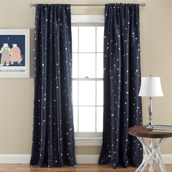 Lush Decor Star Blackout Window Curtain Set