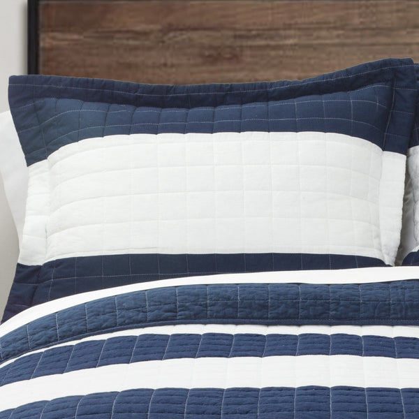 Lush Decor Stripe 2 Piece Quilt Set Twin Size