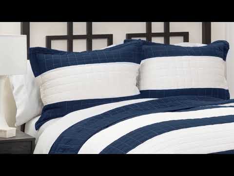 Lush Decor Stripe 2 Piece Quilt Set Twin Size